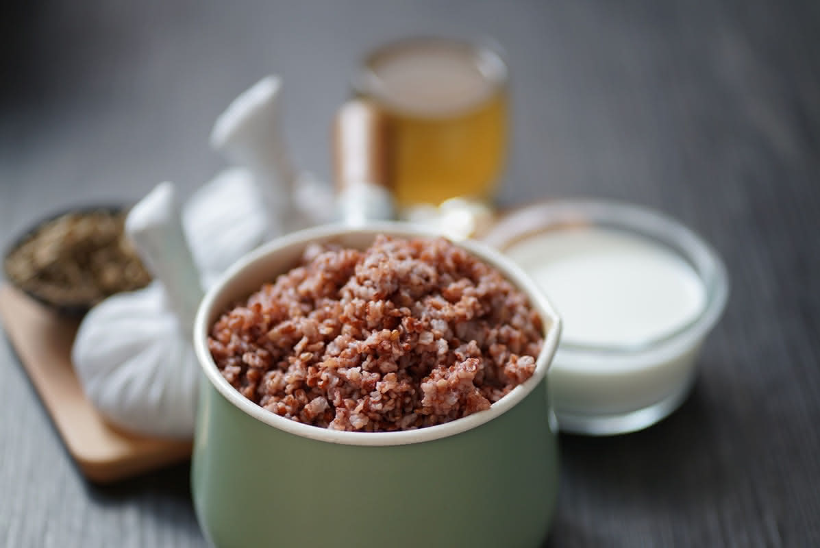 Traditional Ayurvedic herbal medicine preparation - Authentic herbs and constitutional remedies at Healers Clinic Dubai