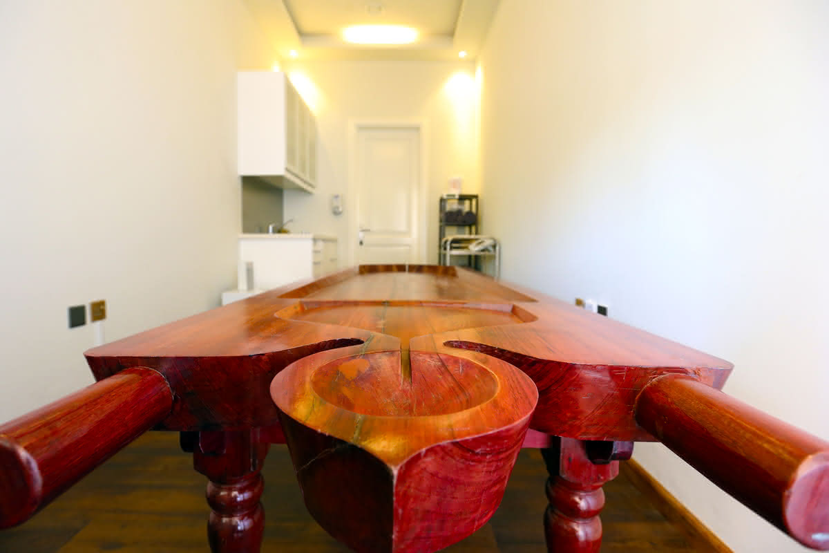 Panchakarma detoxification - Traditional 5-action purification therapy at Healers Clinic Dubai with authentic therapeutic oils and treatment setup